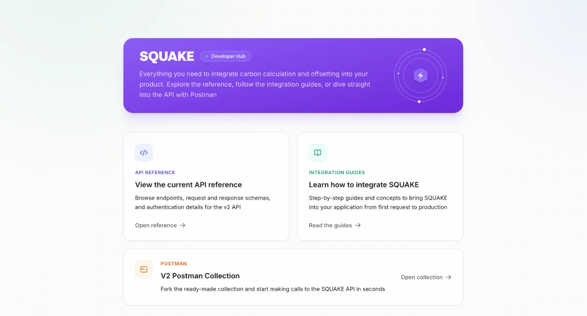 SQUAKE Developer Hub